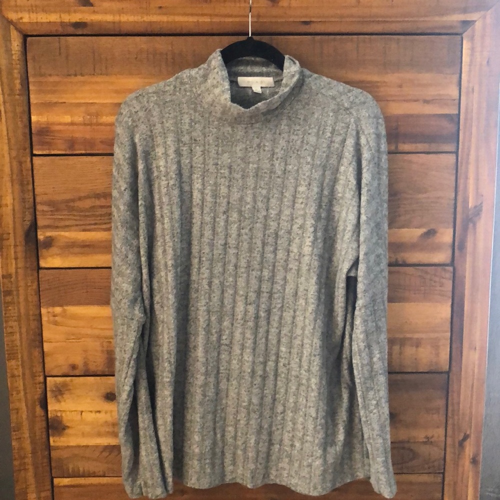 Anthropologie Long Sleeve Gray Top